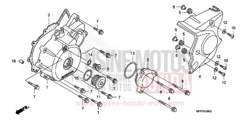 PANNEAU CARTER-MOTEUR G. CB1300SA9 de 2009